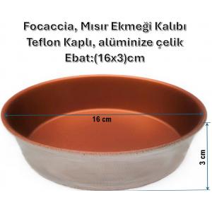 Focaccia Kalıbı, Yuvarlak - Ebat:(Ø16xh3)cm